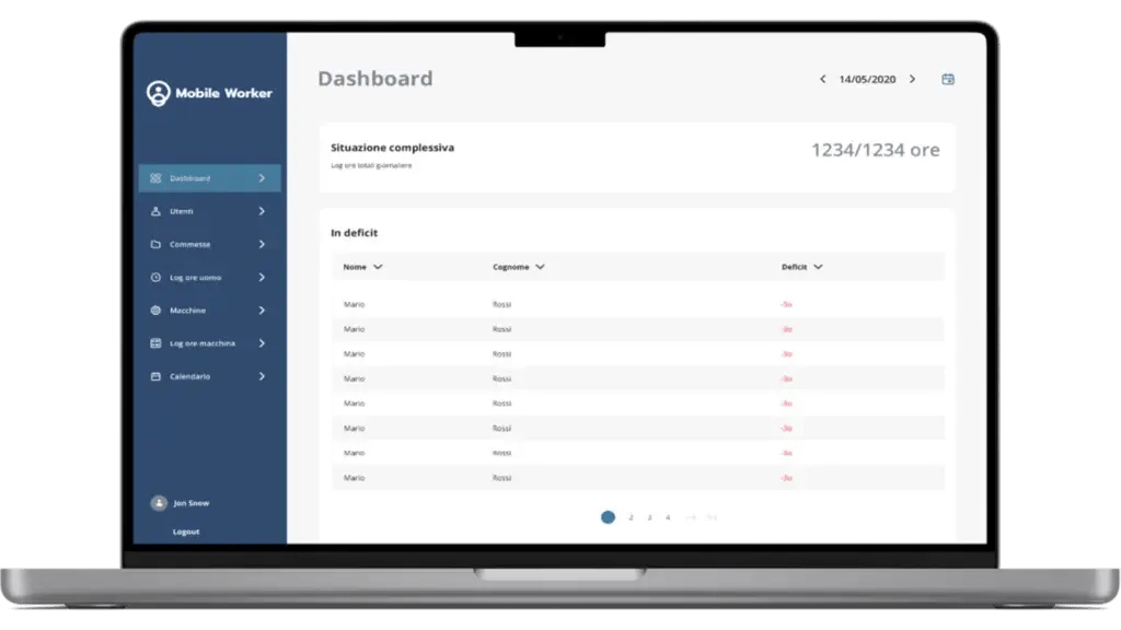 Mockup Console Mobile Worker