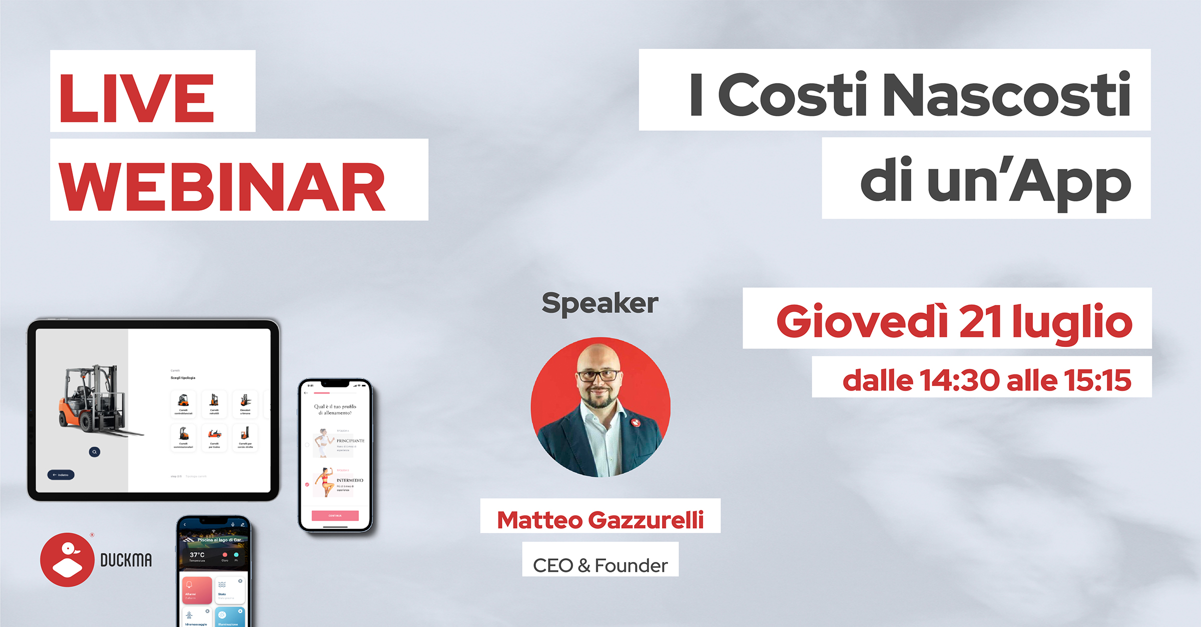 Webinar 21/7: i costi nascosti di un'App